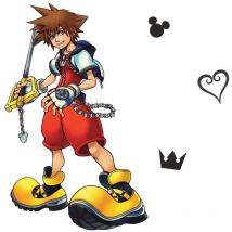 Roommates - Sticker géant repositionnable Kingdom Hearts Sora disney - 43x92cm