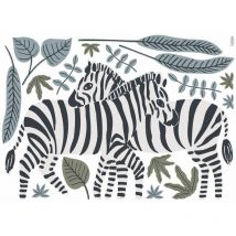 Lilipinso - Sticker die Zebras 64 x 40 cm - multicolore