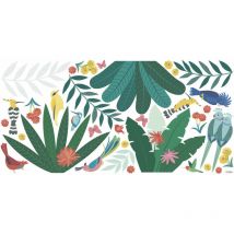 Lilipinso - Sticker oiseaux tropicaux et feuilles 64 x 130 cm - multicolore