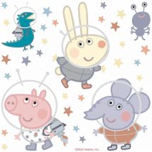 Sticker mural Peppa Cochon multicolore Sanders&sanders