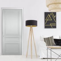 Sticker porte, d'une porte en bois blanche, 204 cm x 60 cm