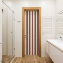 Sticker porte, rayures Chocolat, bande, 204 cm x 73 cm