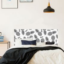 Sticker tête de lit, ananas graphiques pour décorer façon exotique, 60 cm X 160 cm