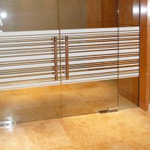 NC - Sticker vitres lignes horizontales 55x200cm 55 x 200 cm