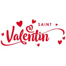 Sticker vitrine st valentin (VITR007).- Rouge - 118 x 50 cm