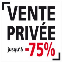 Sticker vitrine ventes privees personnalisé (VIT006)