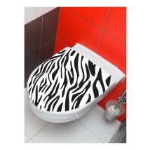 Sticker wc zèbre