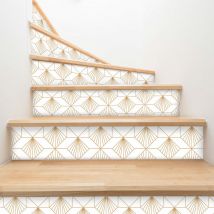 Ambiance-sticker - Stickers adhésifs escalier carrelages contremarche - edard - 2 bandes de 15.5x108.5cm