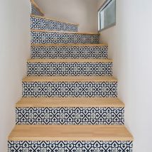 Ambiance-sticker - Stickers adhésifs escalier carrelages contremarche - giovannio - 2 bandes de 15x105cm