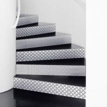 Ambiance-sticker - Stickers adhésifs escalier carrelages contremarche - gudrun - 2 bandes de 12.5x90cm