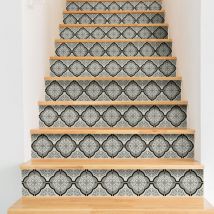 Ambiance-sticker - Stickers adhésifs escalier carrelages contremarche - serena - 2 bandes de 12.5x87.5cm