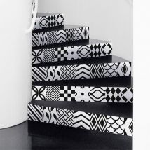 Ambiance-sticker - Stickers adhésifs escalier carrelages contremarche - torborg - 2 bandes de 14x98cm