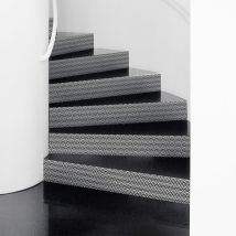 Stickers adhésifs escalier carrelages contremarche - KAJ - 2 bandes de 17x119cm
