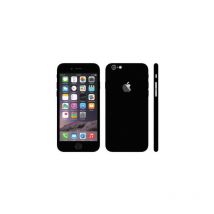 Stickers autocollant iPhone 6 - 6S Noir métallique brossé