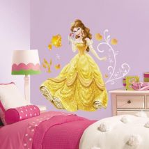 Roommates - Stickers géant Belle Robe de Bal la Belle et la Bête Disney
