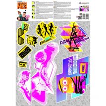 Stickers géant Musique Les Minions