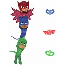 Stickers géant Pyjamasques avec Yoyo, Bibou et Gluglu