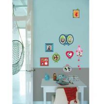 Kids lab - Stickers repositionnables cadres photos ludiques multi