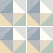 Stickers - Motifs de triangles - 1 planche 30x30cm