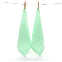 Grid Cool - Serviette carrée en gaze de coton mousse 6 couches pour le lavage du visage et des mains des nourrissons, petite serviette pour corde
