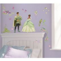 Stickers muraux repositionnables Tiana et Naveen