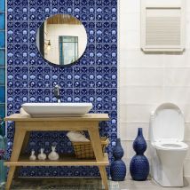 Sticker Mural Carrelage adhésif Cuisine Salle de Bain - 9 stickers carreaux de ciment azulejos arturo - 9stickers10x10cm