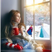 Stickers pour fenetre La Reine des Neiges Disney Frozen