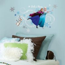 Roommates - Stickers prénom La Reine des Neiges Disney 42x82cm