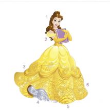 Stickers Princesse Belle Disney