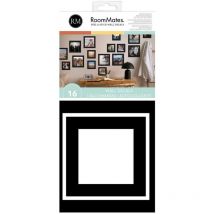 Stickers repositionnables - cadres noirs