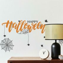 Stickers repositionnables lettres et motifs « Happy Halloween »