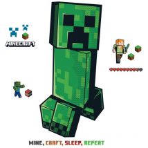 Roommates - Stickers repositionnables - Minecraft - Creeper - Mine - Craft - Sleep - Repeat