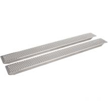 Stier - Alu-Verladeschienen-Set, 2 Schienen, Gesamttragkraft 400kg, 1950x200mm, perforierte Oberfläche, 5kg