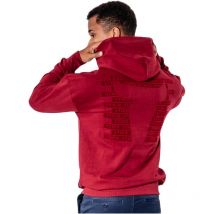 Hoodie m Deep Red - Stier