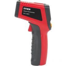 Stier - Infrarot-Thermometer, Messbereich -50 °c - 600 °c, 2x 1,5 v aaa Batterien, mit Displaybeleuchtung, Laser-Thermometer, berührungslos,