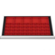 Stier - Schubladeneinteilung Kleinteilekästen blh 50 mm Innenmaß 800x450 mm 40 ktk 75x75 mm