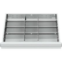 Schubladeneinteilung Metalleinteilung Blh 100/125 Mm Innenmaß 600x450 Mm 12 Fächer 6 X Tw 225 - Stier