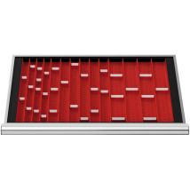 Schubladeneinteilung Muldenplatten Blh 50 Mm Innenmaß 800x450 Mm 6 Mp Mit 2 Mulden - Stier