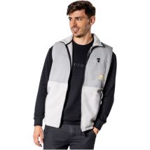 Stier Sherpa Weste – Grau / Eisgrau – 100% Recyceltes Polyester – Größe L – Arbeitsjacke für Beruf und Freizeit