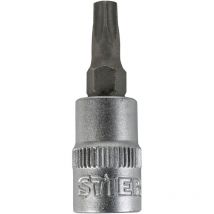 Stier - Torx-Bit-Steckschlüsseleinsatz 1/4'', tx 20, Schraubendreher-Einsatz, Bit-Einsatz, Stecknuss