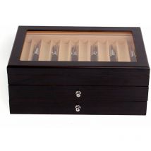 Senderpick - Stifthalterbox Füllfederhalter Stifte Sammelbox Federhalter Stifte Aufbewahrungsbox mit 34 Füller Schaukasten Storage Boxen