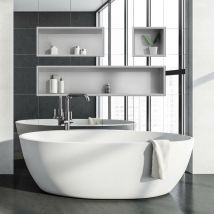 Wandnische Gebürsteter Edelstahl in 30x30, 60x30 oder 90x30 cm:90x30 - Stilform