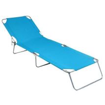 Transat Poker – Acier argenté – Dossier réglable 4 positions – 78 cm largeur, 64 cm longueur, 56,5 cm hauteur – Stiliac