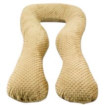 Stillkissen - Seitenschläferkissen - Nerzstoff - 'U'-Form - creme