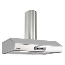 Stilvolle und leistungsstarke Edelstahlhaube mit Kamin Maestrale 60