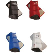 Rosso - Stinchiere In Neoprene Con Chiusure In Tessuto A Strappo E Rinforzi In Pelle Traspiranti, Flessibili E Antiscivolo Modello Easy Fit Splint 