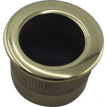 Marchesi - Stirnziehgriff Einlassmaß ø 25 mm, Aluminium poliert