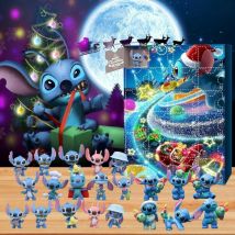 Tuserxln - Stitch Calendrier de l'avent de Noël 2024 (2618cm): Calendrier de l'Avent de Noël Idéal de 24 Jours - Cadeau Surprise pour Les Filles, Les