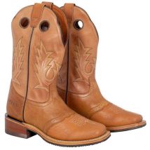 Pool's - Stivale western unisex in Vitello Pieno Fiore e punta leggermente squadrata: 41