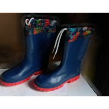 Stivali pluviali per bimbo bambino stivale antipioggia varie misure numero di scarpa eu: 31 fantasia: blu